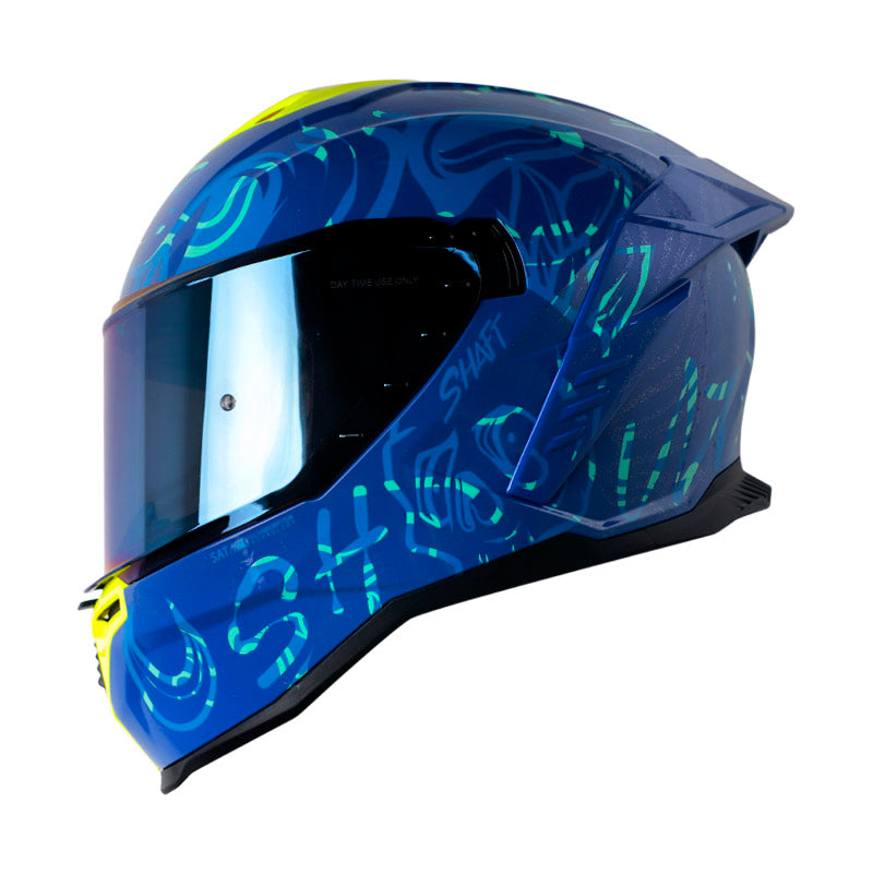 CASCO SHAFT SH-598GTR ADRENOCHROME AZUL AZUL VISOR IR.AZUL