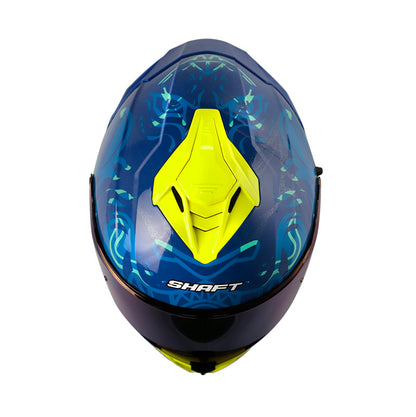 CASCO SHAFT SH-598GTR ADRENOCHROME AZUL AZUL VISOR IR.AZUL