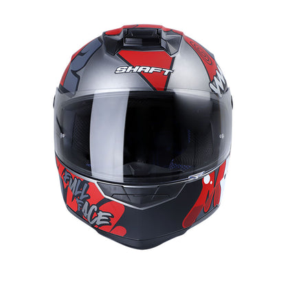 CASCO SHAFT SH-502 LAZY MATE GRIS ROJO