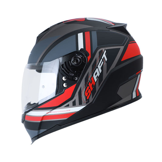 CASCO SHAFT SH-502 POLOYI MATE NEGRO ROJO