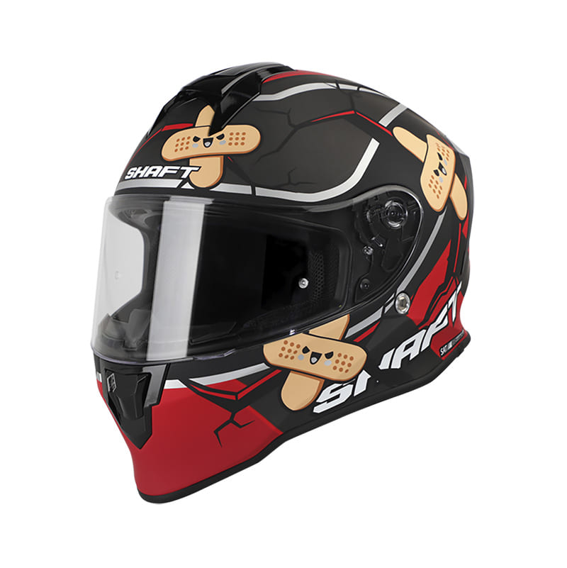 CASCO SHAFT SH-551 NEVER BROKE MATE NEGRO ROJO