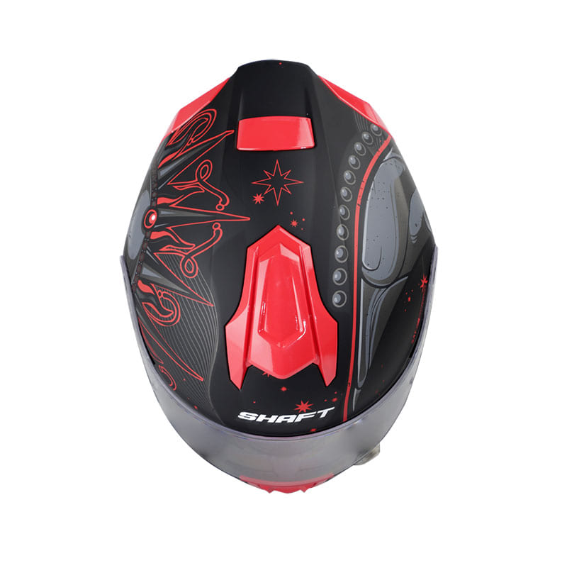 CASCO SHAFT SH-551 SUN AND MOON MATE NEGRO ROJO