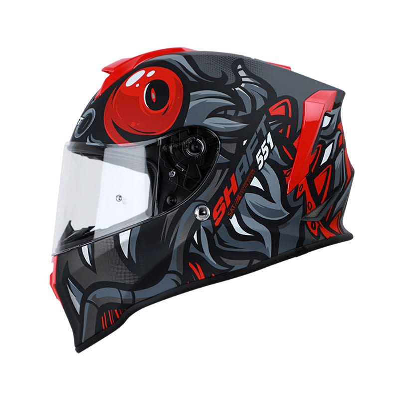 CASCO SHAFT SH-551 TEMPEST MATE GRIS ROJO