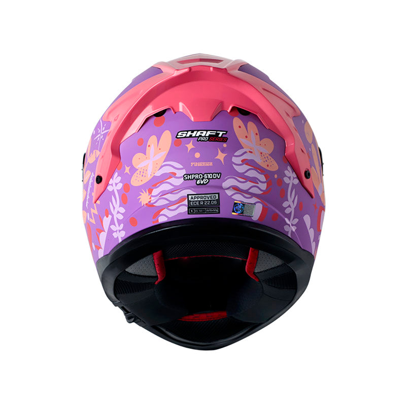 CASCO SHAFT SH-610EVO FINGERZ MATE MORADO ROSA