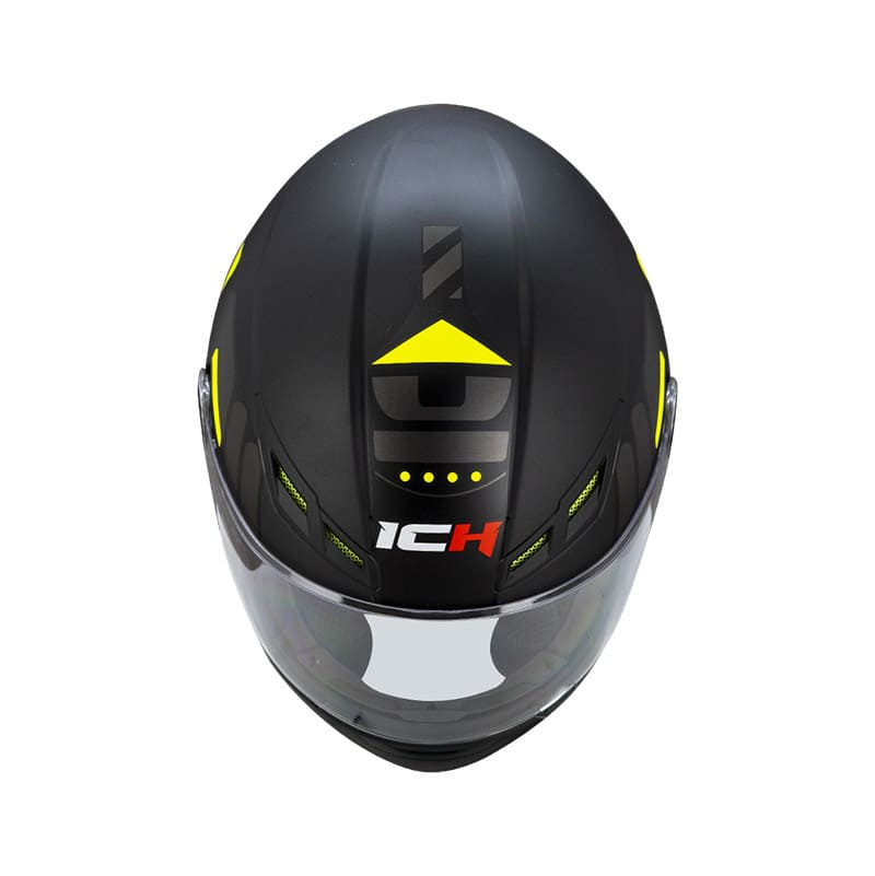 CASCO ICH ICH-501SP EZTOR MATE NEGRO AMARILLO NEON