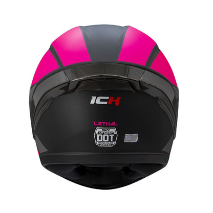 CASCO ICH ICH-501SP LETHAL MATE NEGRO FUCSIA NEON