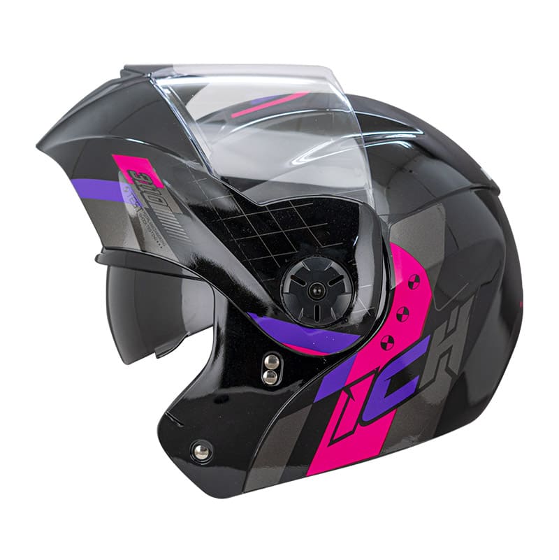 CASCO ICH ICH-3110DV BOUBLE NEGRO FUCSIA NEON