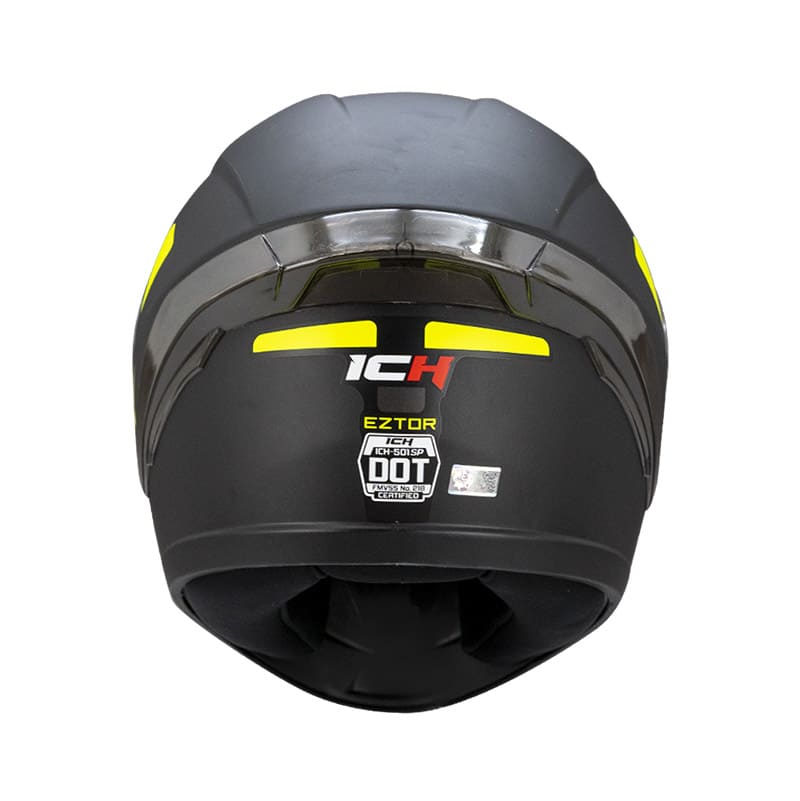 CASCO ICH ICH-501SP EZTOR MATE NEGRO AMARILLO NEON