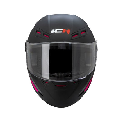 CASCO ICH ICH-501SP LETHAL MATE NEGRO FUCSIA NEON