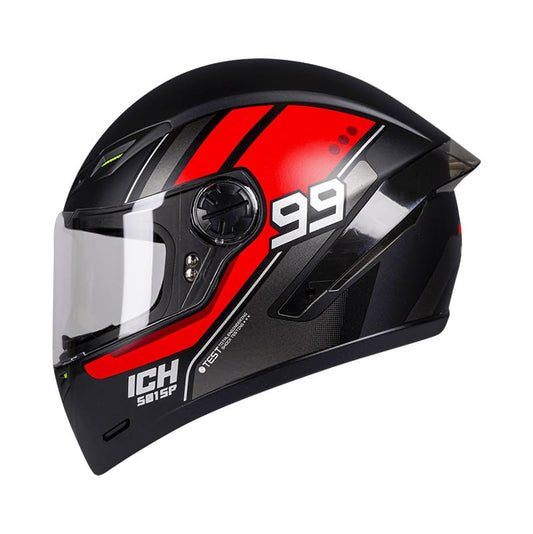 CASCO ICH ICH-501SP TUSS MATE NEGRO ROJO