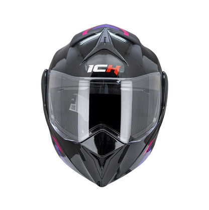 CASCO ICH ICH-3110DV BOUBLE NEGRO FUCSIA NEON