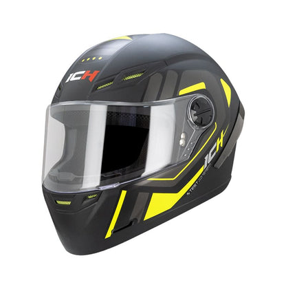 CASCO ICH ICH-501SP EZTOR MATE NEGRO AMARILLO NEON