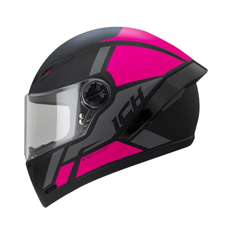 CASCO ICH ICH-501SP LETHAL MATE NEGRO FUCSIA NEON