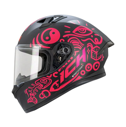 CASCO ICH ICH-503SP MARK MATE NEGRO ROJO