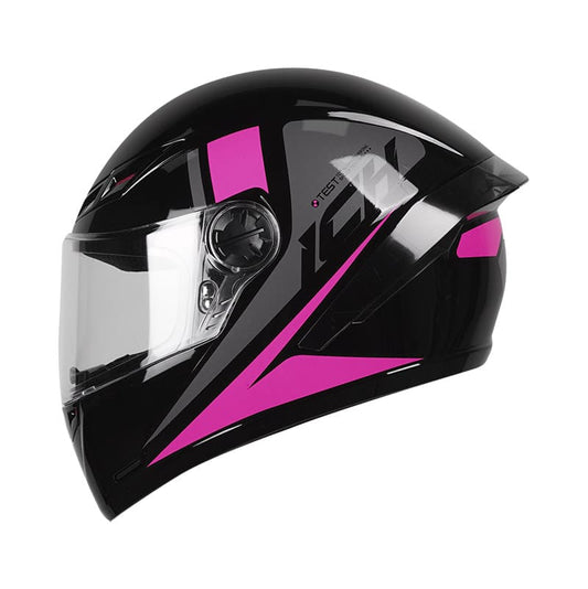 CASCO ICH ICH-501SP RUSH NEGRO FUCSIA NEON