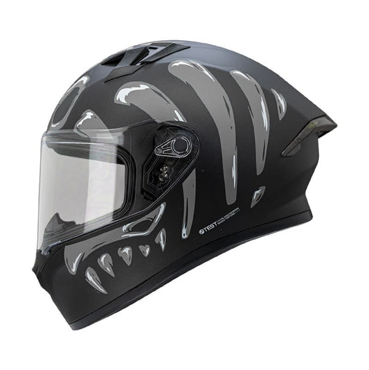 CASCO ICH ICH-503SP SKULLER MATE NEGRO GRIS