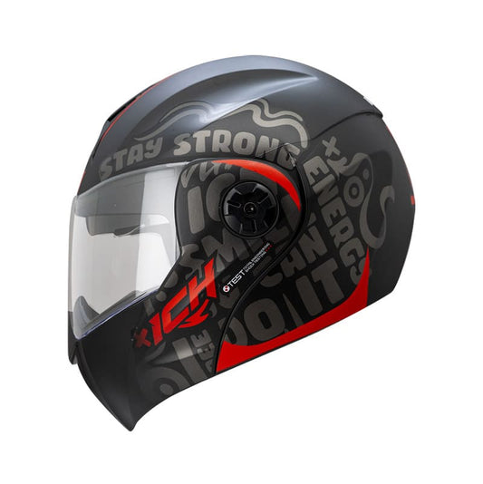 CASCO ICH ICH-3110DV WORDS MATE NEGRO ROJO