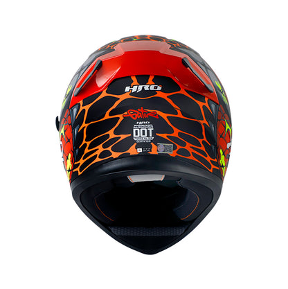 CASCO HRO HRO-514DV GATOR MATE NEGRO ROJO VISOR IRIDIUM