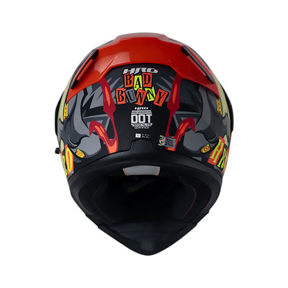 CASCO HRO HRO-3400DV EVO BAD BUNNY MATE GRIS NARANJA NEON