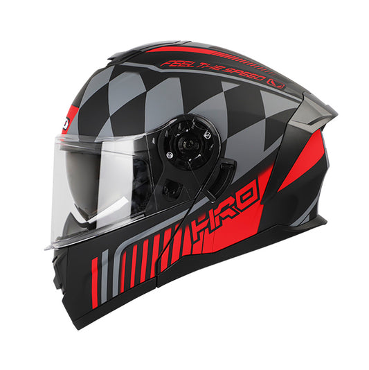 CASCO HRO HRO-3480DV GP00 MATE NEGRO ROJO