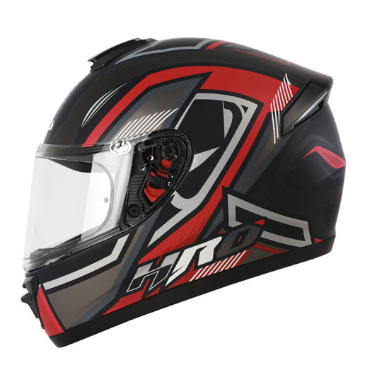 CASCO HRO HRO-516 COMANDER MATE NEGRO ROJO