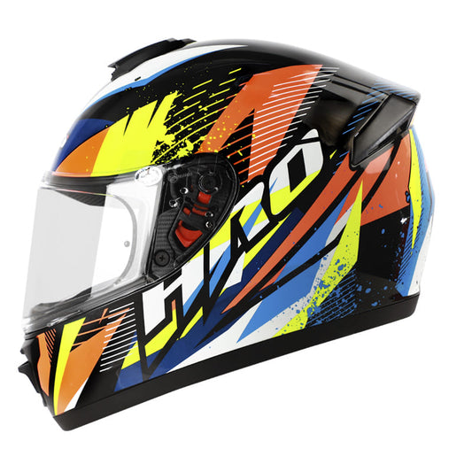 CASCO HRO HRO-516 VIXEN NEGRO NARANJA NEON