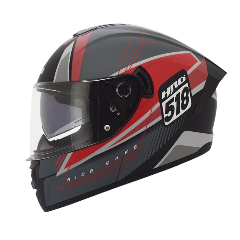 CASCO HRO HRO-518DV GARAH MATE NEGRO ROJO