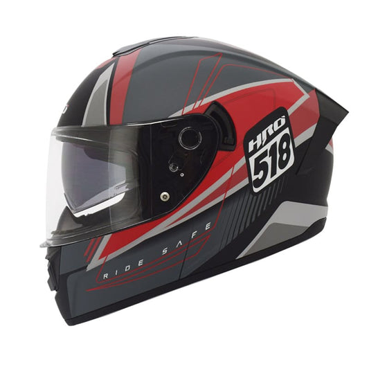 CASCO HRO HRO-518DV GARAH MATE NEGRO ROJO