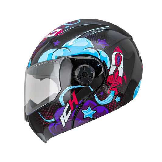 CASCO ICH ICH-3110S SPACE NEGRO FUCSIA NEON