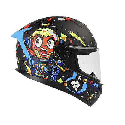 CASCO SHAFT SH-542GT RHESUS MATE NEGRO AZUL