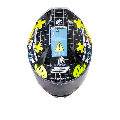 CASCO SHAFT SH-560 CLICK MATE NEGRO AMARILLO NEON