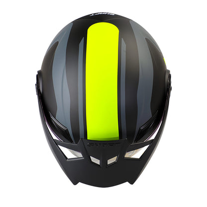 CASCO SHAFT SH-211 CLOSED MATE NEGRO AMARILLO NEON