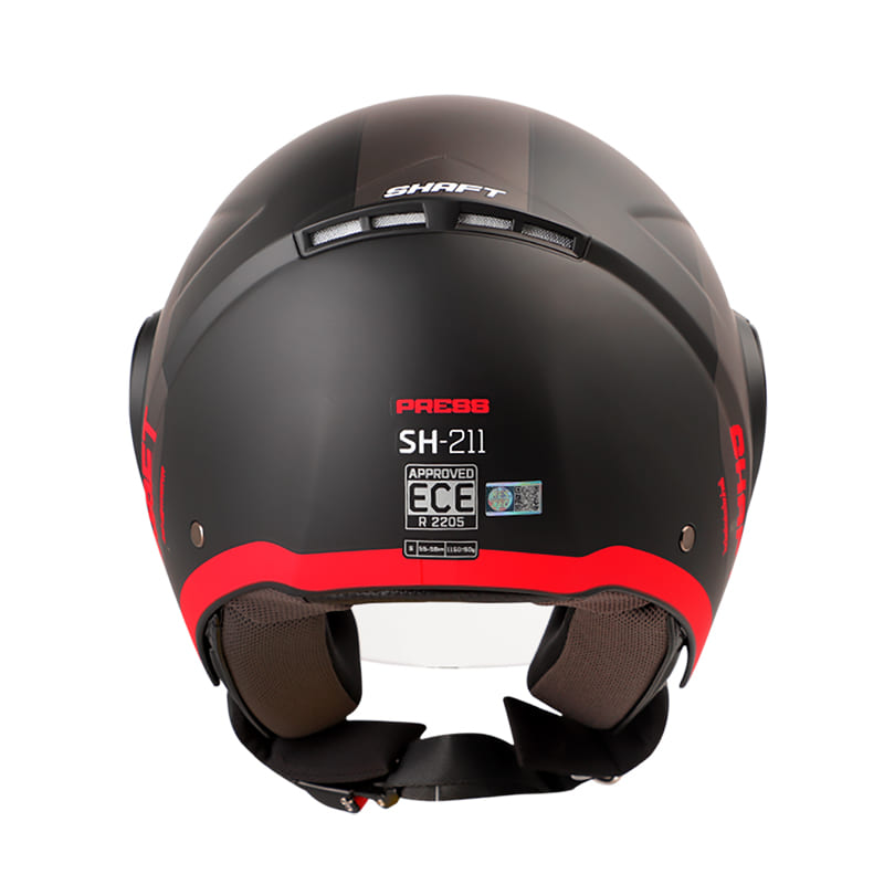 CASCO SHAFT SH-211 PRESS MATE NEGRO ROJO