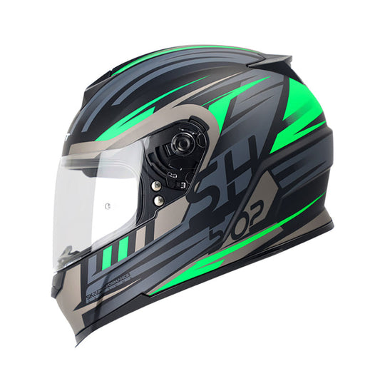 CASCO SHAFT SH-502 WATA MATE NEGRO VERDE NEON