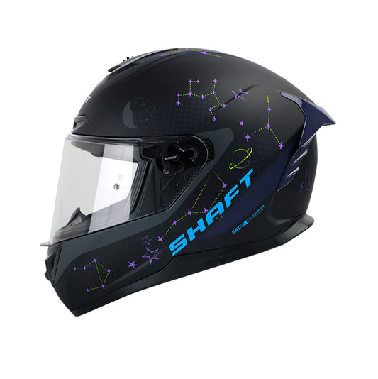 CASCO SHAFT SH-542GT STARS MATE NEGRO AZUL NAVY