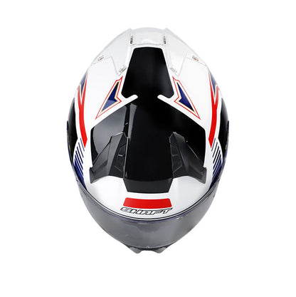 CASCO SHAFT SH-560 LEMANS BLANCO ROJO