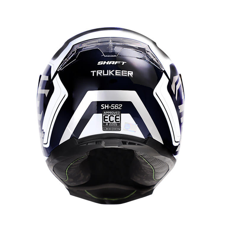 CASCO SHAFT SH-562 TRUKEER BLANCO AZUL NAVY