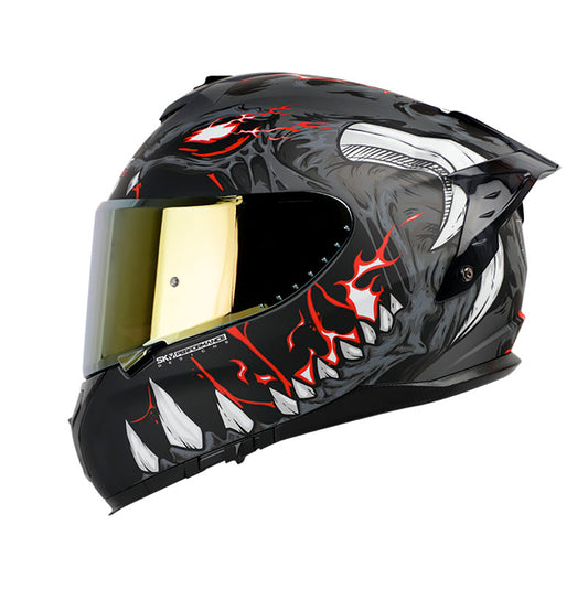 CASCO SHAFT SHPRO-610EVO DRAGON FIRE MATE GRIS ROJO