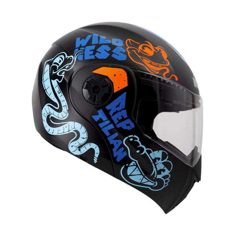 CASCO ICH ICH-3110S REPTILIAN MATE NEGRO AZUL