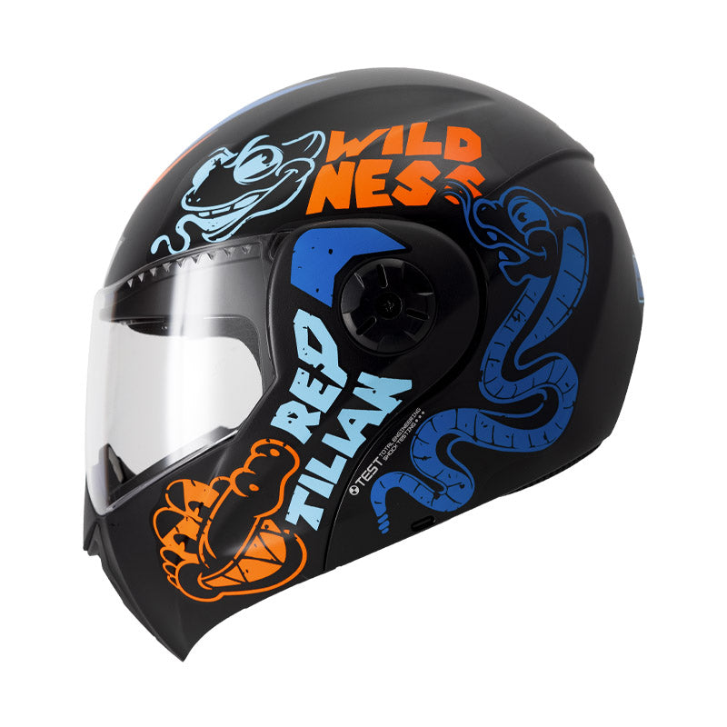 CASCO ICH ICH-3110S REPTILIAN MATE NEGRO AZUL