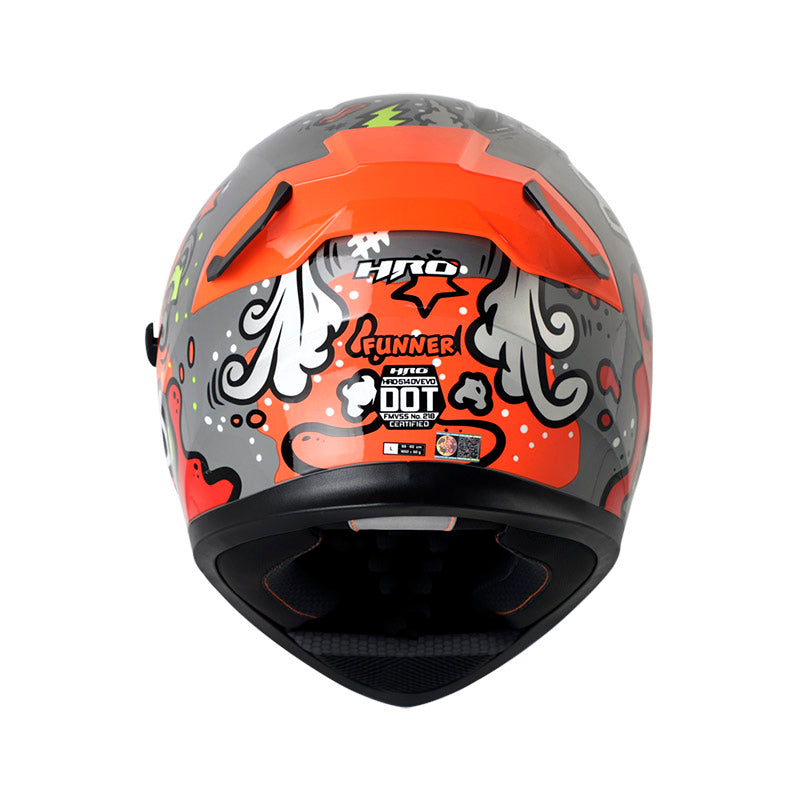 CASCO HRO HRO-514DV FUNNER NARDO NARANJA NEON VISOR IRIDIUM