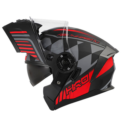 CASCO HRO HRO-3480DV GP00 MATE NEGRO ROJO