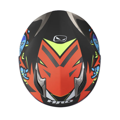 CASCO HRO HRO-508 GHOST MATE NEGRO AMARILLO NEON