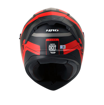 CASCO HRO HRO-518DV DUNE MATE NEGRO ROJO