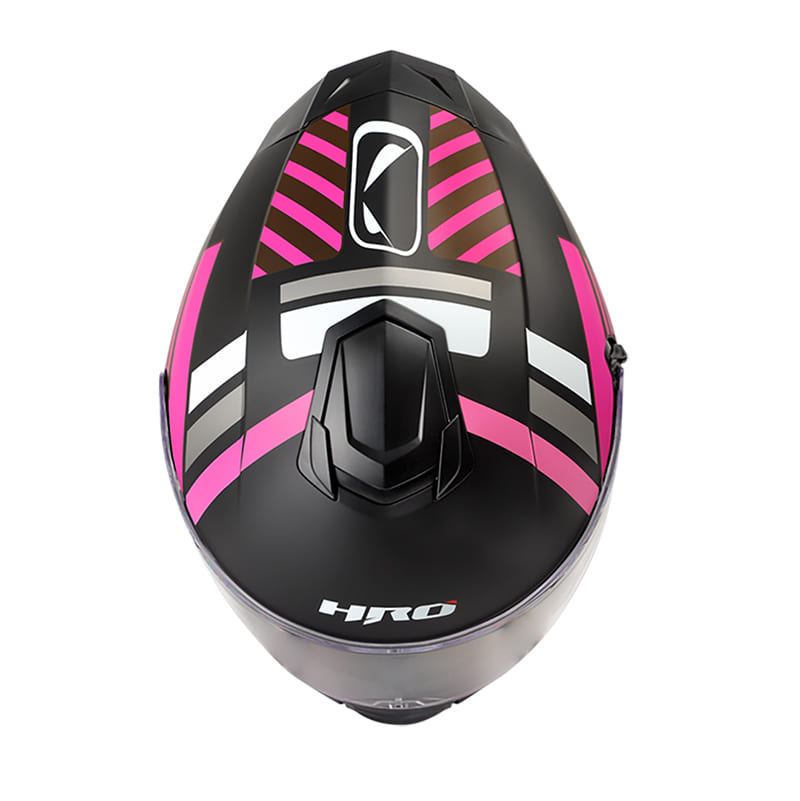 CASCO HRO HRO-518DV PHASE MATE NEGRO FUCSIA NEON