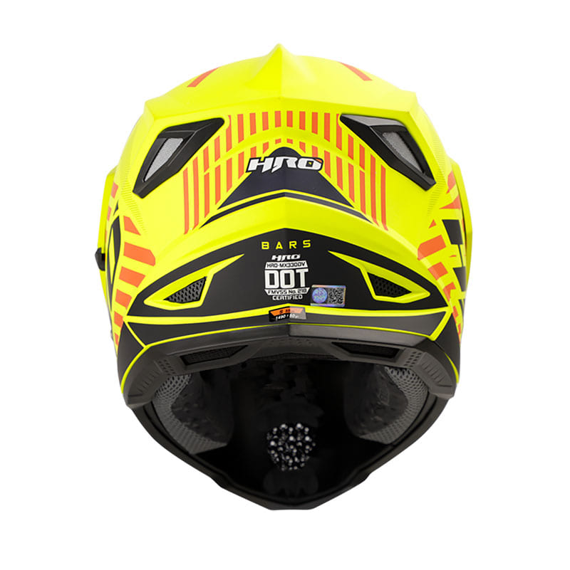 CASCO HRO HRO-MX330DV BARS MATE AMARILLO NEON AZUL NAVY