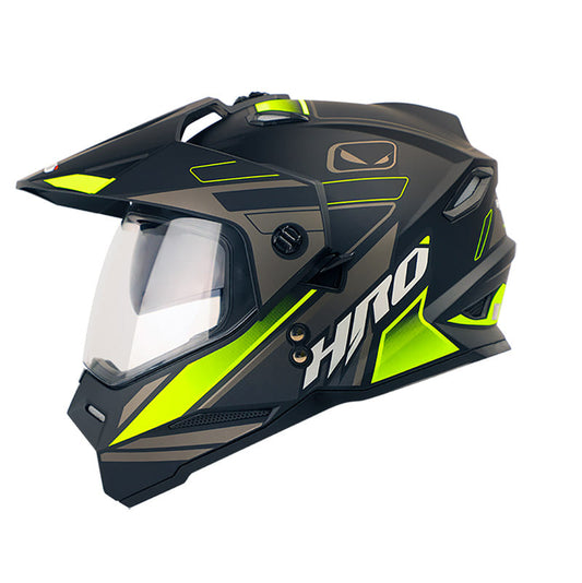 CASCO HRO HRO-MX330DV BLOUK MATE NEGRO AMARILLO NEON