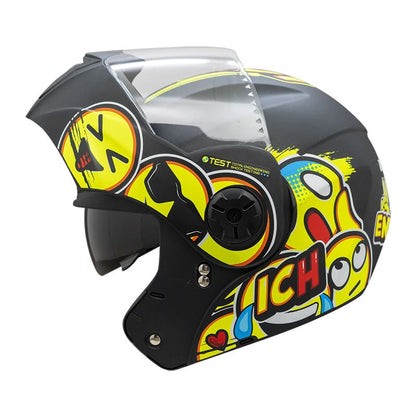 CASCO ICH ICH-3110S EMOJI MATE NEGRO COLORFULL