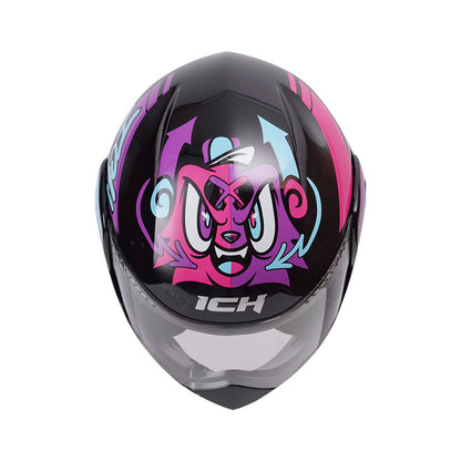 CASCO ICH ICH-3110S SMILE NEGRO FUCSIA