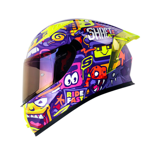 CASCO SHAFT SH-526SP RISE UP MORADO AMARILLO NEON IRIDIUM